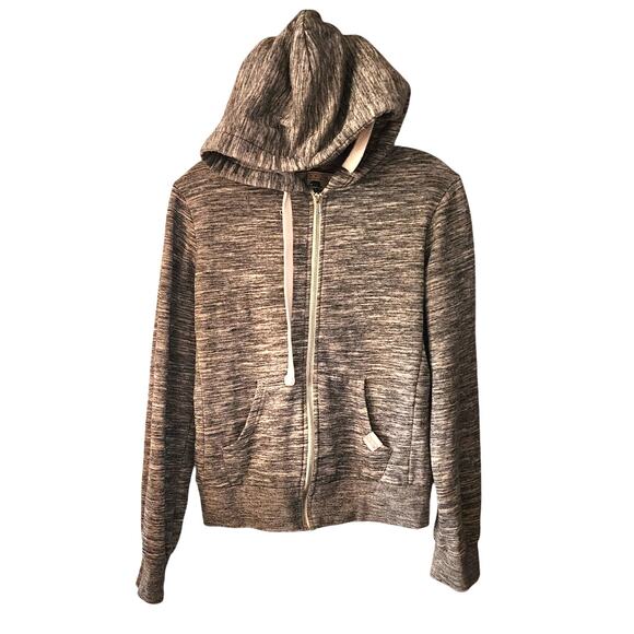 Reflex Full Zip Hooded Sweatshirt Black Heathered Size Large - Picture 1 of 6